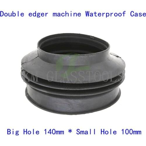Double edger machine water-proof rubber cover grinding head motor waterproof cover 140*100mm, black rubber sleeve