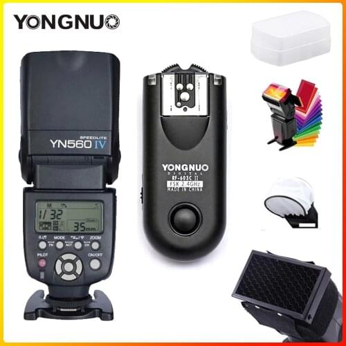 YONGNUO YN560 IV 560IV Wireless Master Flash Speedlite with 603 II Triiger for Nikon Canon DSLR Camera Flash Speedlite Original
