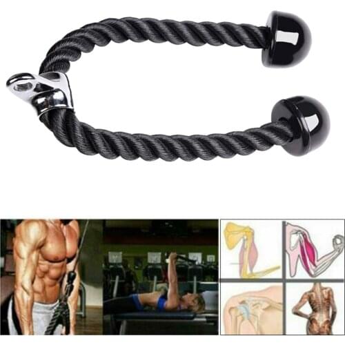 High Strength Tricep Biceps Rope Pull Down Handle, Easy to Grip & Non-Slip, Cable Machine Attachments , LAT Pulldown Ropes