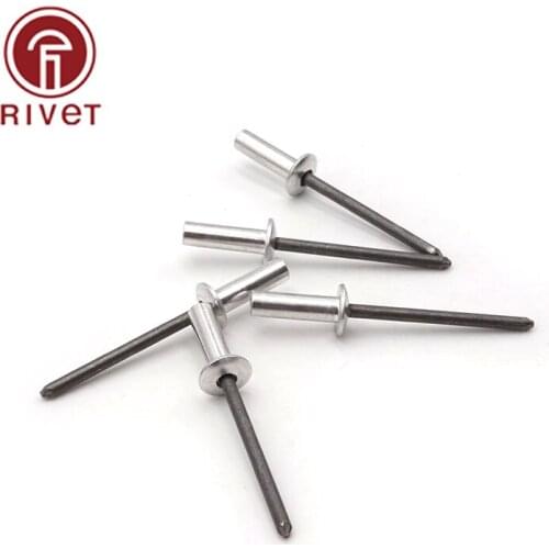 DIN 15973 20PCS M3*6/7/8/9 Rivets Remaches Aluminum Steel Closed End Blind Rivets Round Dome Head Rivet Fasteners
