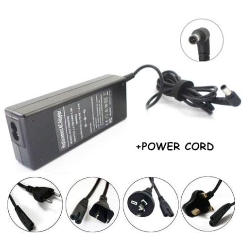 AC Power Adapter Charger 90W For Laptop Sony Vaio VGP-AC19V48 VGP-AC19V31 VGP-AC19V38 VGN-N320 PCG-71911L PCG-71912L