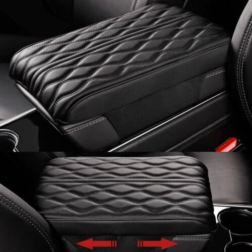 Foal Burning Central armrest box pad armrest support memory cotton booster pad for Tesla model 3 Car accessories