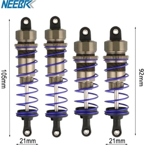 1/10 92mm Front & 105mm Rear Shock Absorber Damper Suspension for HSP Redcat Hongnor LRP HPI Hobao 1/10 RC Buggy Truck