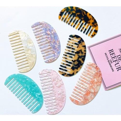 1PC Acetate Anti-static Hair Combs Comfortable Tortoise Shell Hairdressing Comb Hair Cutting Brush Hair Styling Tools