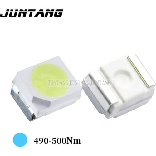 100pcs super bright 3528 1210 smd led lamp beads 3528 ice blue 3528 sky blue 3528 light blue SMD LED 3.0-3.2V 20mA