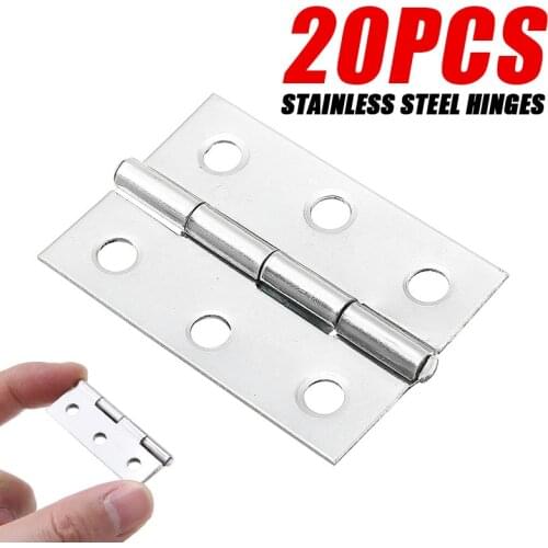 20pcs Hinges Door Connector Accessories Durable Furniture Home Stainless Steel For Home Accessories
