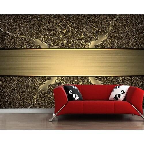 Papel de parede Texture Gold color 3d wallpaper,living room TV sofa wall bedroom wall papers home decor cafe ktv bar murals