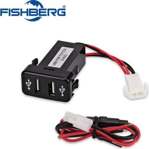 Dual USB Charger USB Adapter Socket Interface For Toyota VIGO 5v 4.2A Car 2 Port interface Dashboard Socket Car Modification