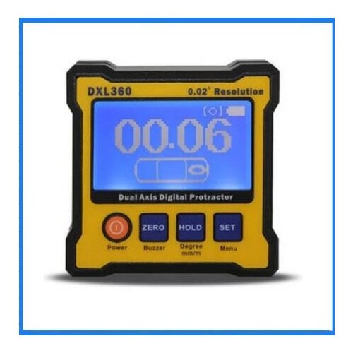 Dual Axis Digital Angle Protractor 50-60Hz DXL 360 with 5 Side Magnetic Base Digital Display Measurement Analysis Instruments