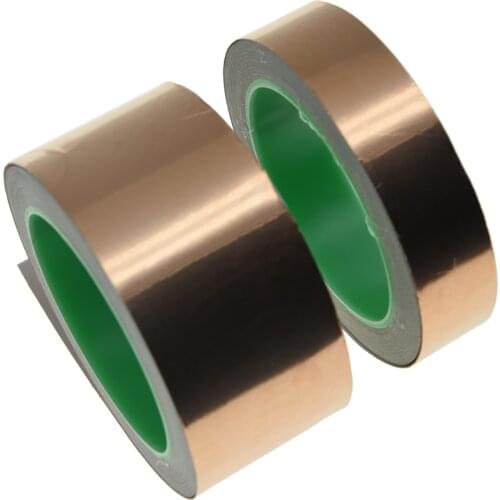 KAISH Double Conductive Copper Foil Tape Shielding Tapes for Guitar & EMI Shielding,Slug Repellent Electrical Repairs,Grounding