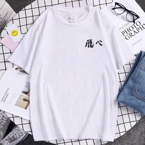Haikyuu Japanese Cartoon Prints T Shirts Oversized Soft Tops Casual Comfortable Mens T Shirt Fashion Breathable Tshirts ManS