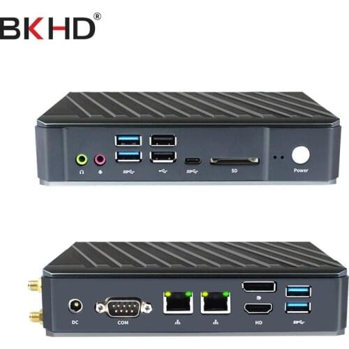 Intel Core i5-10210U/ I7-10510U/Core I7-10710U (8GB/40GB/2LAN/6USB) firewall mini pc industrial computer