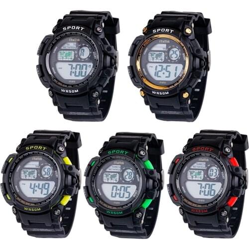 Multi Function Luminous Waterproof Sports Watch Fashion Electronic Watch детские часы часы детские наручные relogio infantil