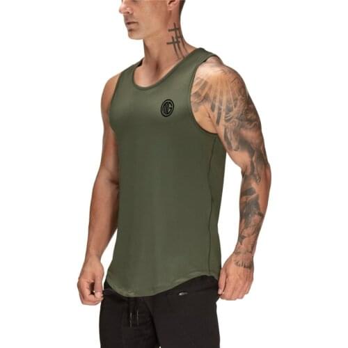 Muscleguys fashion mesh gym sleeveless shirts Fitness tank top men Sports singlet Bodybuilding clothes workout vest men