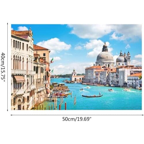 Sea City Digital Oil Painting By Numbers Canvas Wall Picture DIY Hand Painted R7RC