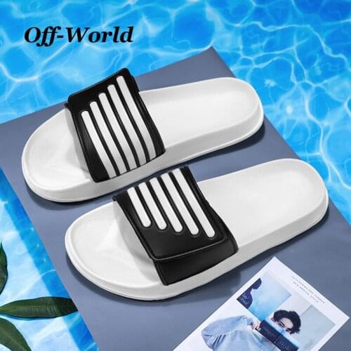 Summer Mens Creative Slippers Outdoor Casual Slippers Fashion Sport Shoes Beach Sandals Indoor Bathroom Slip-On Slides For Men