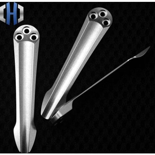 New Spider C81 Back Clip Titanium Knife Clip One-piece CNC Pocket Spider C10 Back Clip Knife Clip