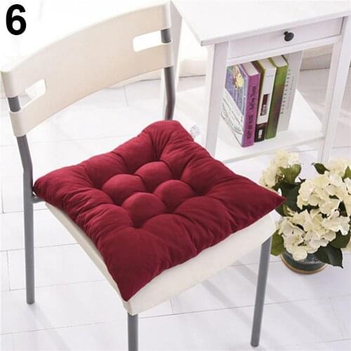 New Style Soft Warm Polka Dot Solid Seat Pad Travel Home Office Decor Tie On Chair Cushion Supplies Accessories Products Decor