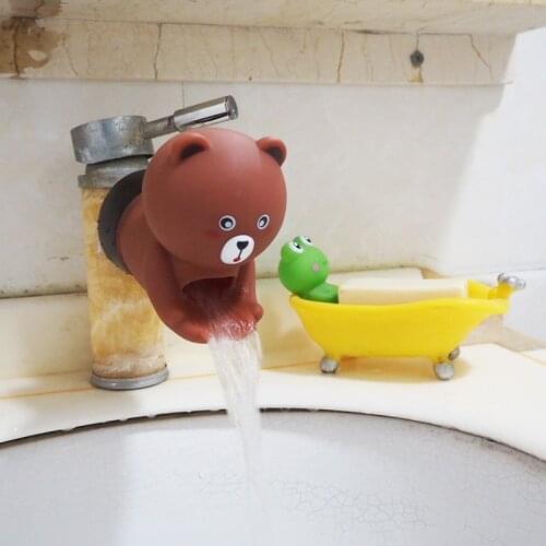 Cute Cartoon Childrens Water-guided Splash-proof Hand Washer Baby Hand Washer Childrens Faucet Extender Sink