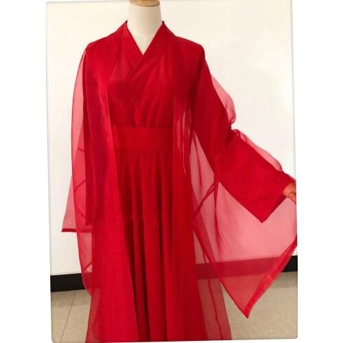 Original Design Vintage Red Bride Wedding Costume Hanfu for TV Play or Cosplay High Quality Cloth Photography Performance Hanfu