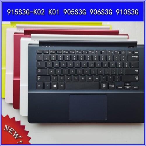 Laptop Palmrest Upper Cover for SAMSUNG 915S3G-K02 K01 905S3G 906S3G 910S3G C Shell with Keyboard