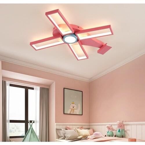 Simple cartoon airplane shape bedroom LED ceiling lamp kindergarten room ceiling lamp