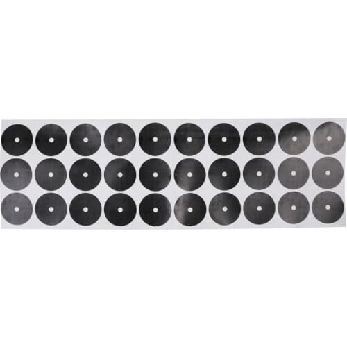 30 Pieces 30mm Self-Adhesive Billiard/Pool Table Ball Marker Spots Black