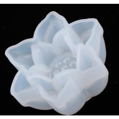 3D Lotus Silicone Mold Cake Decor Mould Chocolate Mold Candle Soap Mold