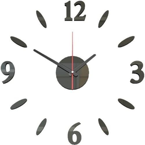 Modern Simple Wall Clock Creative Silent Luminous Acrylic Wall Clock Sticker Living Room Relogio De Parede Home Decor DJ60WC