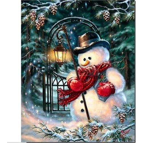 Rhinestone painting santa diamont painting full diamond embroidery snow man diamond painting christmas