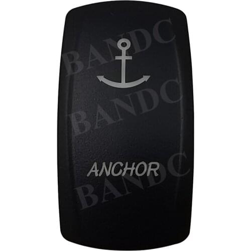 Cover Cap Only! ANCHOR Laser Etched Rocker Switch Cap for Car Boat Marine Yacht Bus RV Dashboard Switch, Auto Accessories