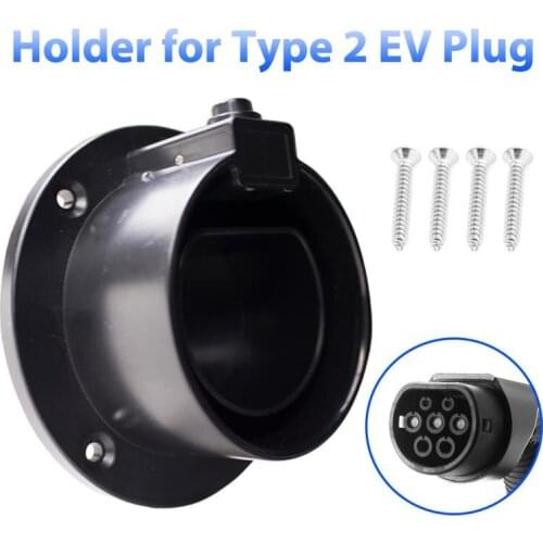 Type2 EV Plug Hanger For Electric Vehicle Charging Station EV Charger Holster