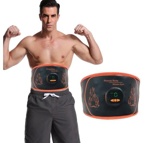 EMS Massage Belt Fitness Slimming Electrical Belly Muscle Stimulator Abdominal Vibration Trainer Waist Massager Fat Rejection