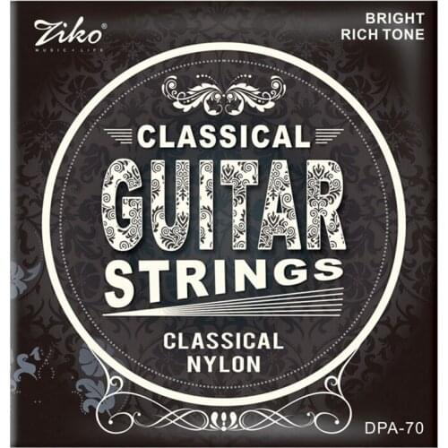 Ziko Dpa-70 Classical Guitar Strings Nylon Core Silver Plated Copper Wound High Tension