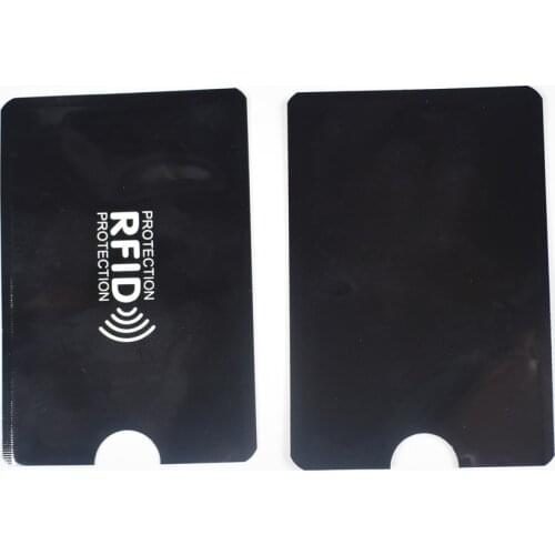 1pcs/lot anti-scan card sleeve Rfid Blocking Bank Card Protection Credit Card Holder Aluminium 6.3*9.1cm