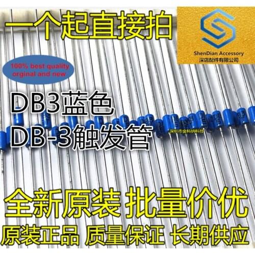 100pcs 100% orginal new Trigger diode DB3 blue DB-3 trigger tube Package DO-35 real photo