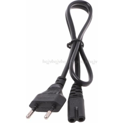 2-Prong Pin AC EU Power Supply Cable Lead Wire Power Cord For Desktop Laptop O12 19 dropship