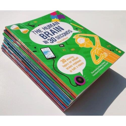 9 Pcs/Set In 30 Seconds English Popular Science Reading Book Children Picture Story Book Kids Leaning Gift