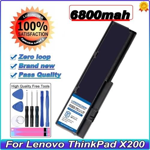 Laptop Battery For Lenovo ThinkPad X200 X200s X201 X201i X201s 42T4834 42T4835 43R9254 ASM 42T4537 FRU 42T4536 FRU 42T4538