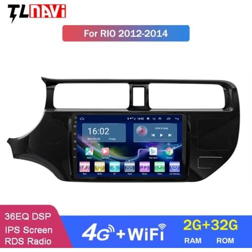 4G LTE 2G RAM 9 Inch Android 10 Car DVD Player For KIA RIO 2012-2014 Audio Radio Multimedia GPS Navigation
