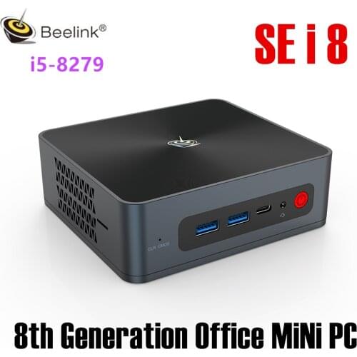 Beelink SEi8 Office Mini PC Intel-Ice Lake-U i3 10110U 4K Three Screen Display MINI PC i5 8259U Win10 Computer TV BOX Gaming PC
