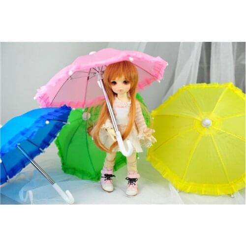 BJD doll photo props Umbrella suit for YOSD MSD SD dolls Blue Green Pink yellow 4 colors available