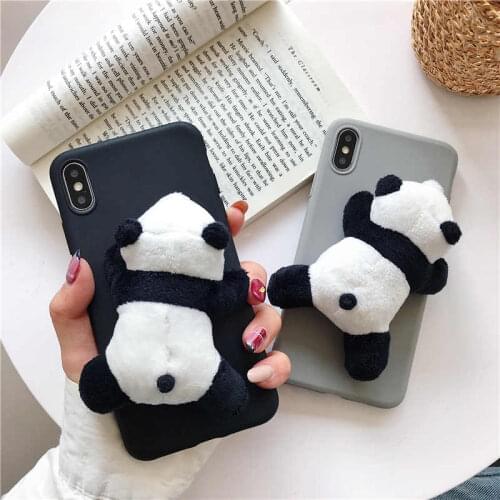 3D Toys Cartoon Panda Phone Case For Samsung Galaxy A51 A71 A10 A20 A30 A40 A50 A70 A60 A80 M10 M20 M30S A20E A01 A11 Cover