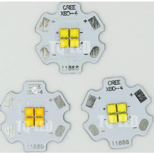 CREE XBD White Red Amber Blue Green 12W High Power Led 4-chips XB-D in Series