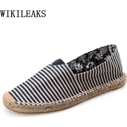 Espadrilles Men Loafers Unisex Shoes Mens Shoes Casual Canvas Shoes Men Summer Sepatu Slip On Pria Chaussure Homme Buty Meskie