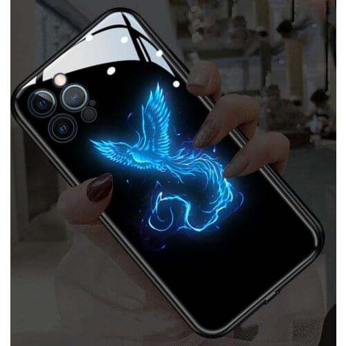 Phoenix Call Light Phone Case For Oppo Find X3 Pro Reno 5 6 4 Pro Call Light Cover for Oppo Realme Q2 2 Pro R15 Dream Ace Coques