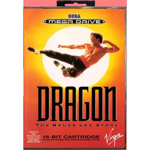 Dragon the bruce lee story 16 Bit MD Game card with Retail Box For Sega Genesis & Mega Drive