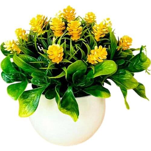 1 Set Artificial Bonsai Non-fading Practical Plastic Durable Practical Simulation Pine Cone Plants Home Decoration