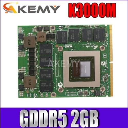 K3000M K3000 GDDR5 2GB Video Graphics Card N14E-Q1-A2 With X-Bracket For Dell M6700 M6800 HP 8760W 8770W 100% Test Well