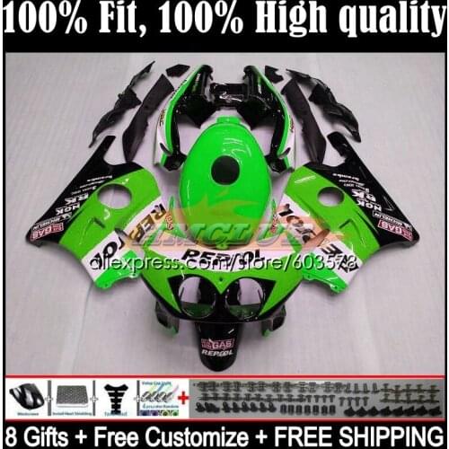 Injection Body For HONDA CBR 250RR 250CC CBR250RR 1988 1989 40CL.191 CBR 250 RR CC MC19 CBR250 RR 88 89 OEM Fairings Green metal